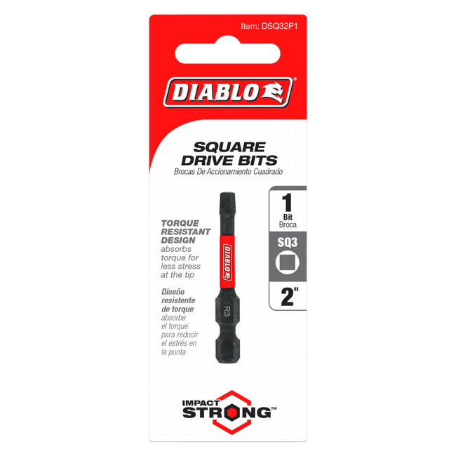 DSQ32P1 - 2" #3 Square Drive Bit