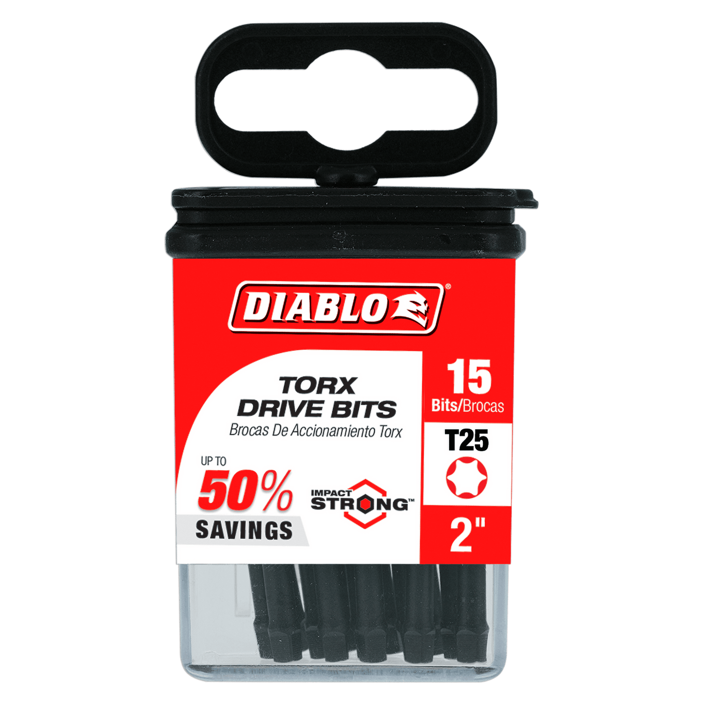 DT252P15 - 2" #25 Torx Drive Bits (15-Pack)