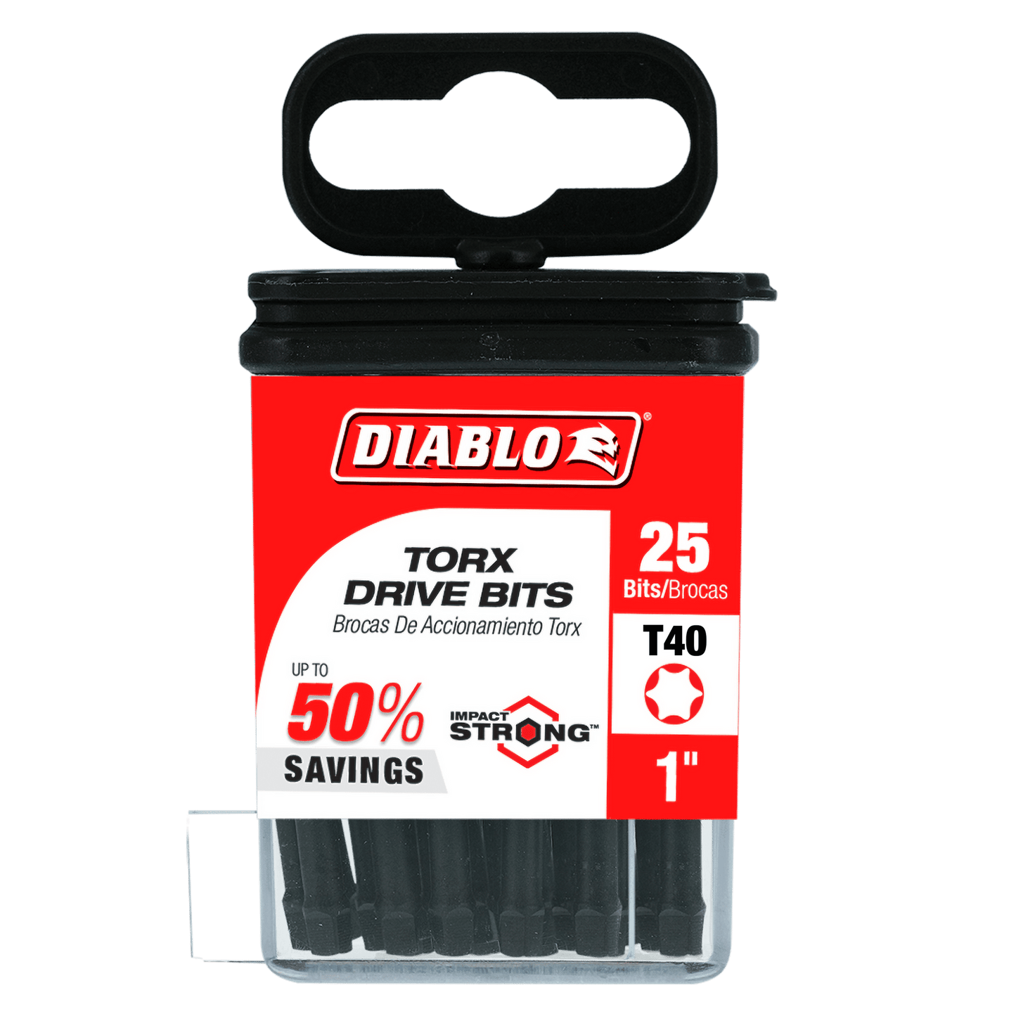 DT401P25 - 1" #40 Torx Drive Bits (25-Pack)