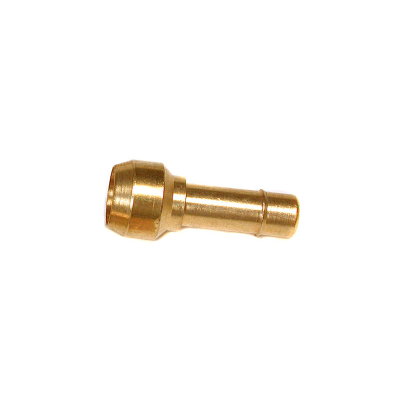 9504 - 1/4" Brass Poly Barbed Adapter