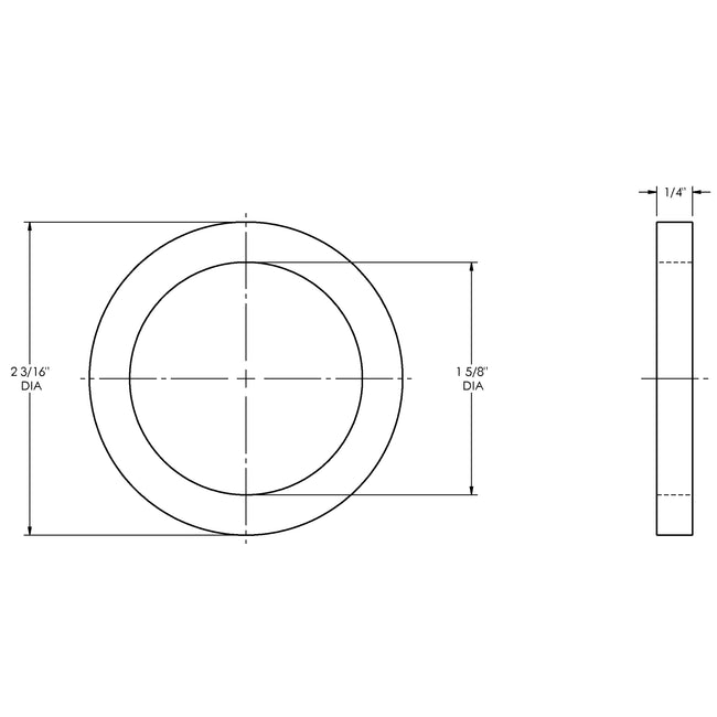 150-G-BU - 1-1/2" Cam & Groove Replacement Nitrile Rubber Gasket