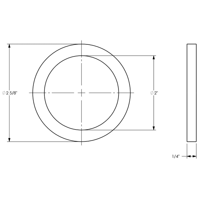 200-G-EPR - 2" Ethylene Propylene Cam & Groove Gasket