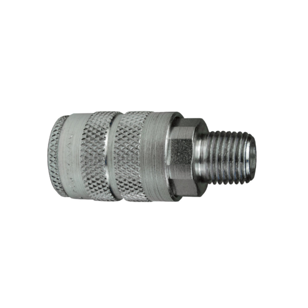2FM2-S - 1/4" F-Series Pneumatic Manual Male Threaded Coupler