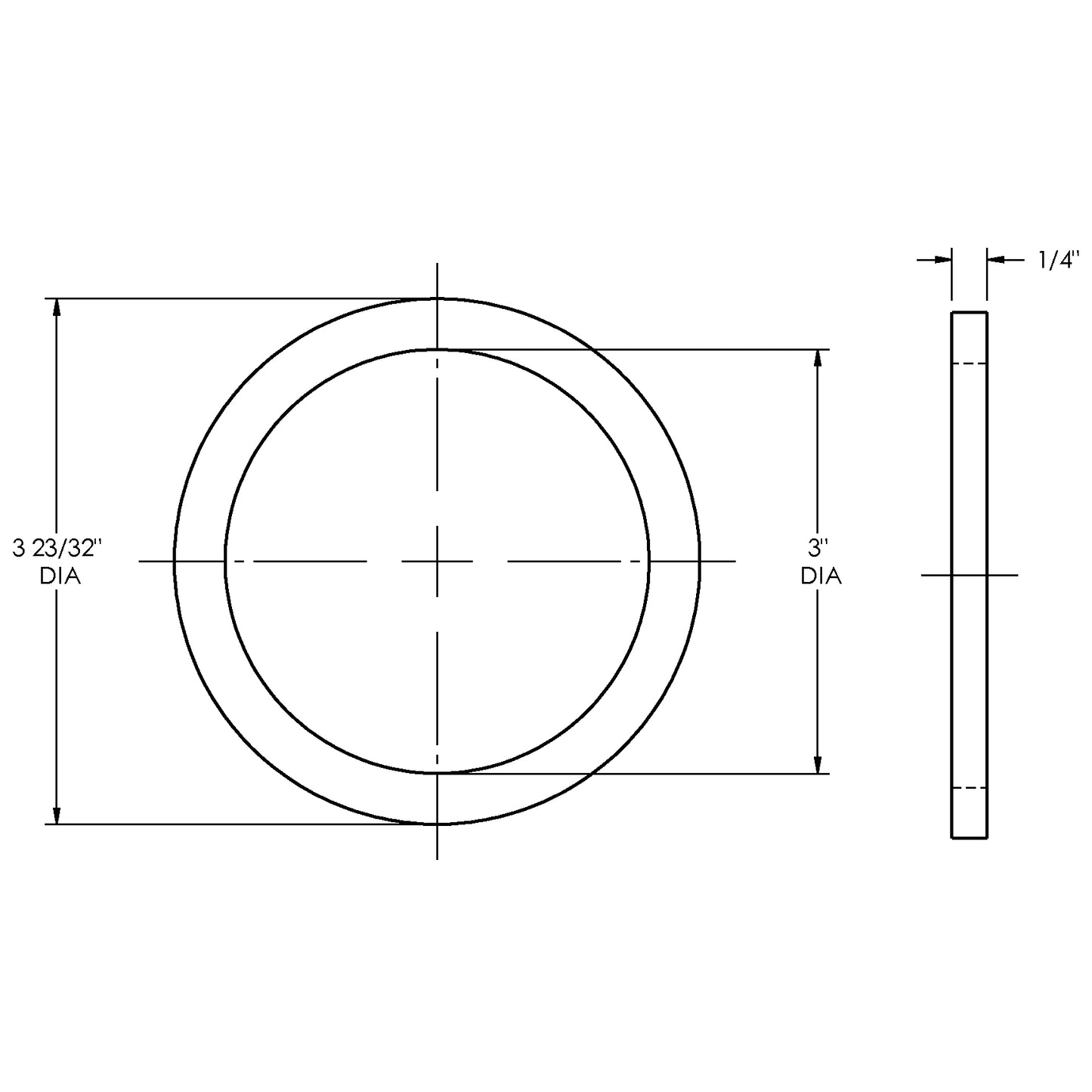 300-G-BU - 3" Cam & Groove Replacement Nitrile Rubber Gasket