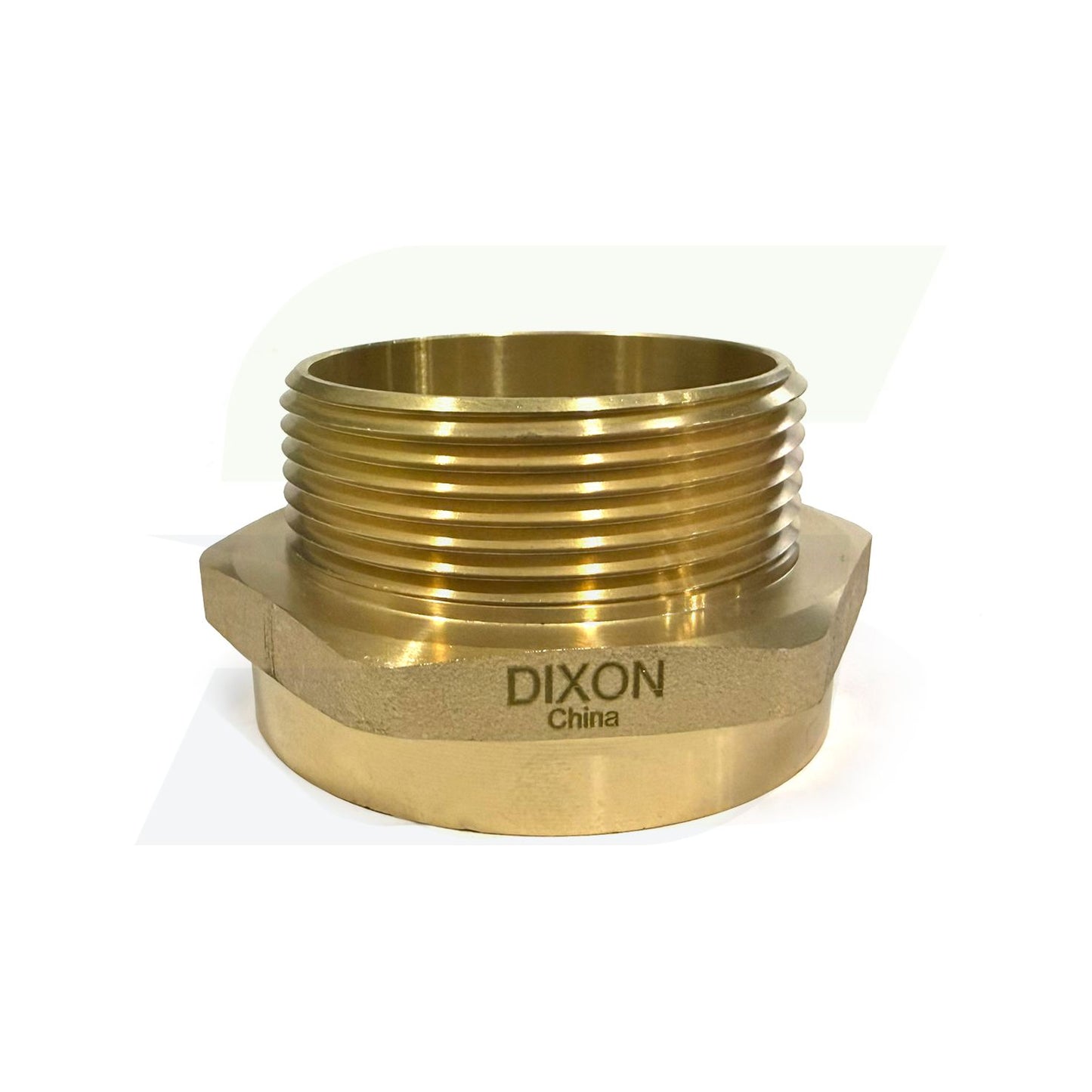 FM25F25T - 2-1/2" NST (NH) x 2-1/2" NPT Cast Brass Female to Male Hex Nipple