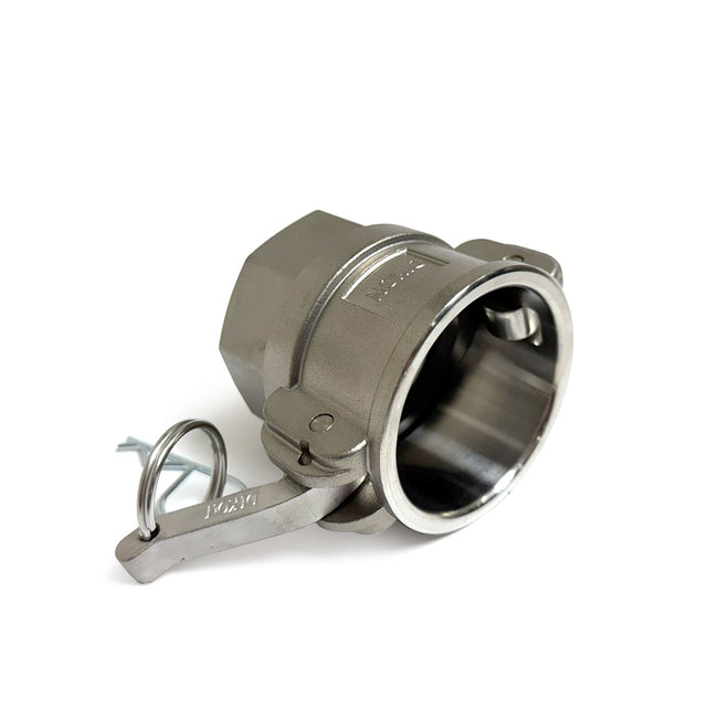 G200-D-SS - 2" Stainless Steel Cam & Groove Global Type D Coupler x Female NPT