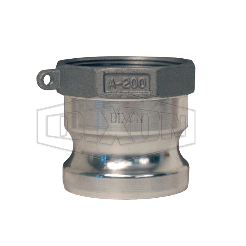 G200-A-AL - 2" Aluminum Cam & Groove Global Type A Adapter x Female NPT