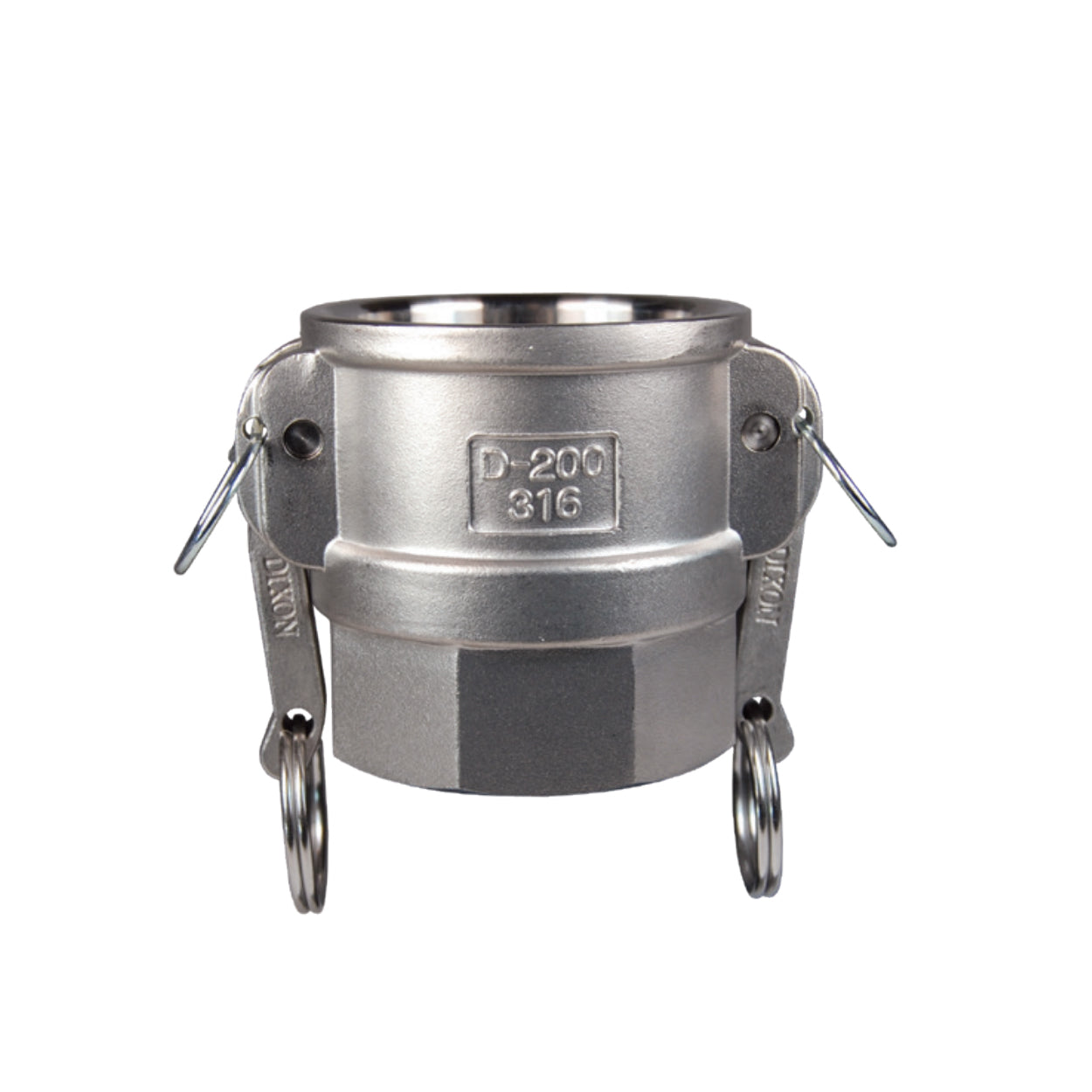G150-D-SS - 1-1/2" Stainless Steel Cam & Groove Global Type D Coupler x Female NPT