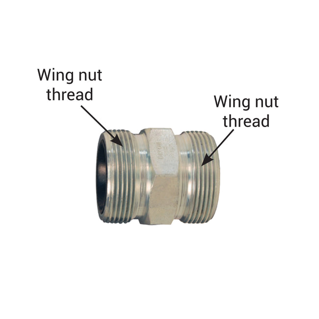 GDB28 - 2" Boss Plated Iron Ground Joint Double Spud