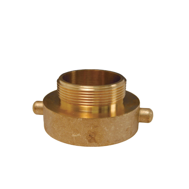 HA2515F - 2-1/2" NST (NH) x 1-1/2" NST (NH) Cast Brass Pin Lug Hydrant Adapter