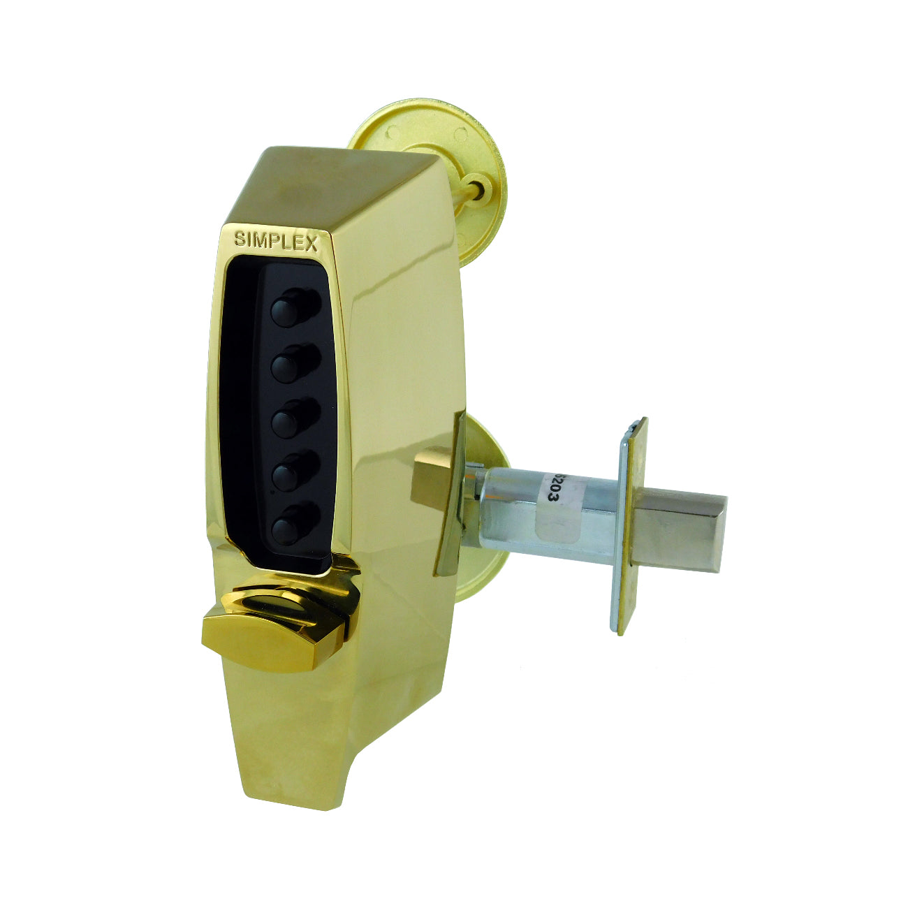Simplex 7100 Series Mechanical Pushbutton Lock with Thumbturn