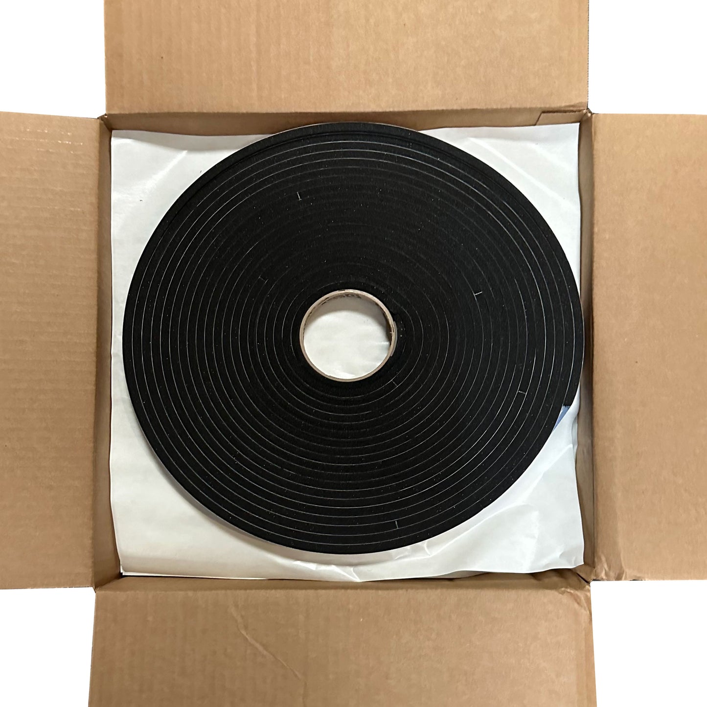 Neoprene 5/16" x 3/4 Gasket Tape - Rubber Based Sealing Tape - 750 Ft