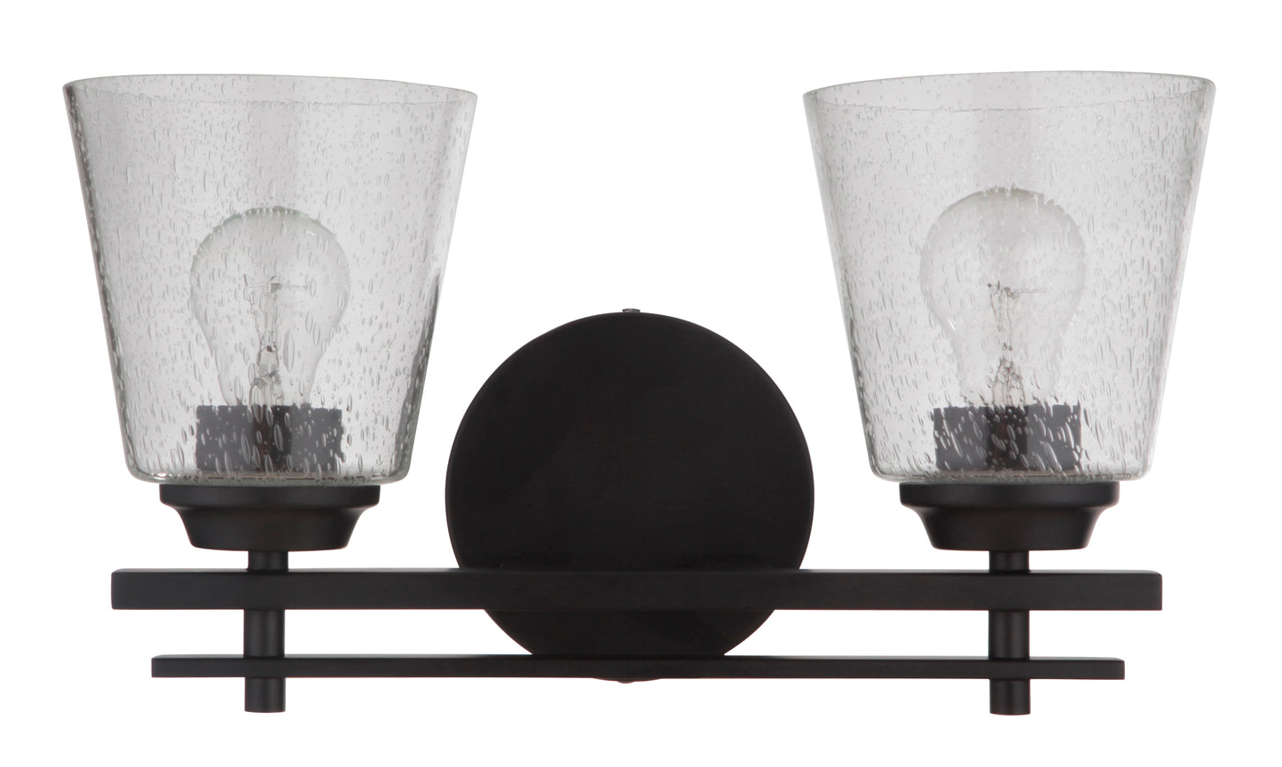 19616FB2 - Drake 2 Light 16" Wide Vanity Light - Flat Black
