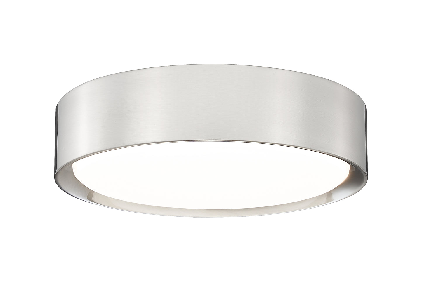 1014F12-BN-LED - Kawan 1 Light Flush 12" Mount - Brushed Nickel
