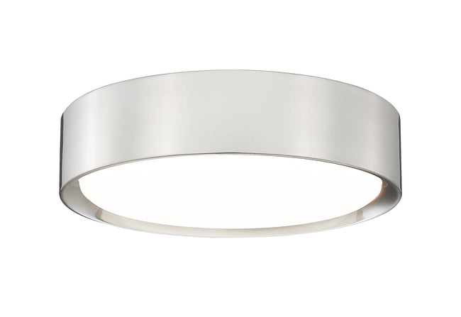 1014F12-BN-LED - Kawan 1 Light Flush 12" Mount - Brushed Nickel