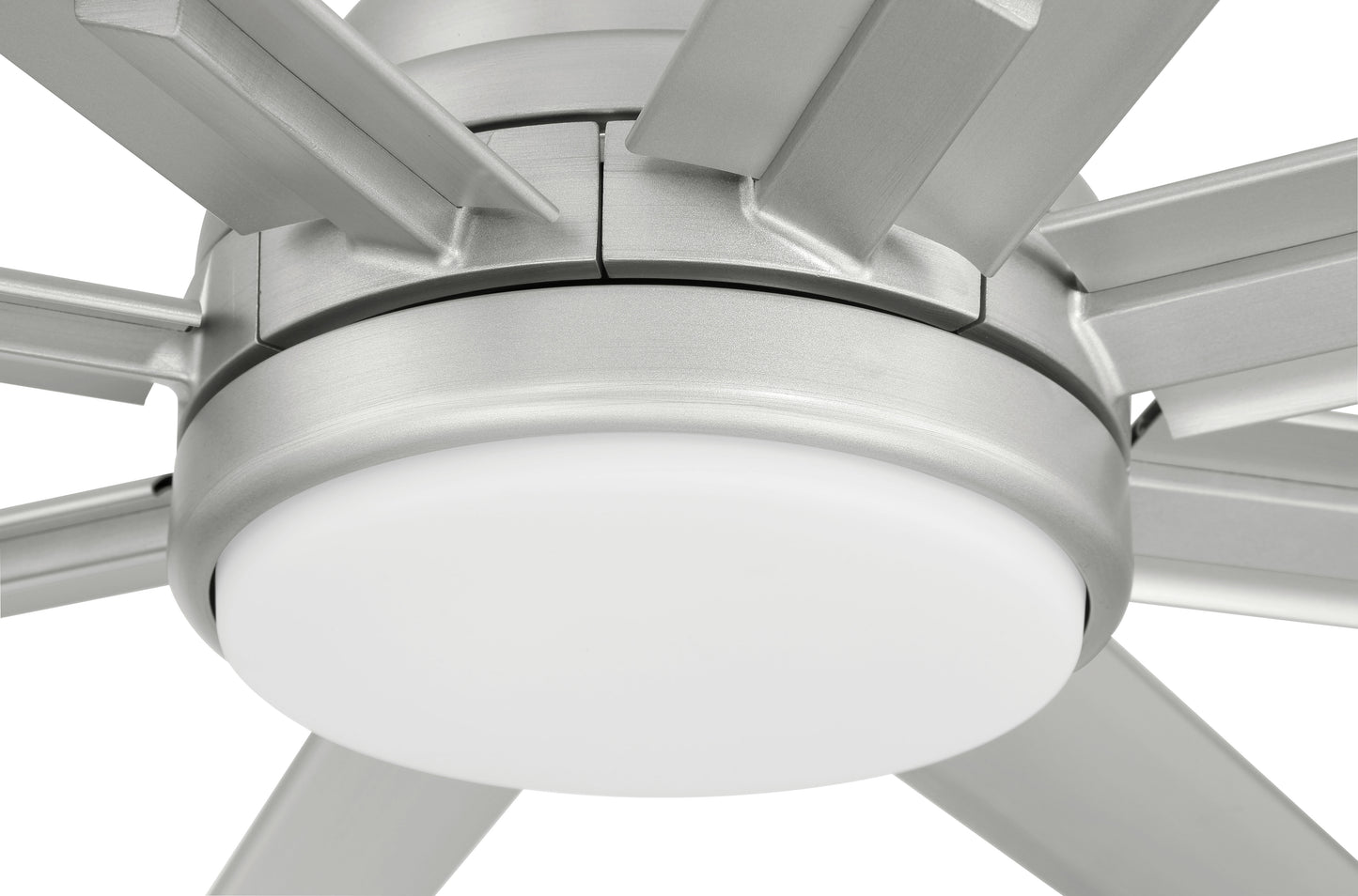 RSH65PN8 - Rush 65 65" 8 Blade Indoor Outdoor Ceiling Fan with Light Kit - Painted Nickel