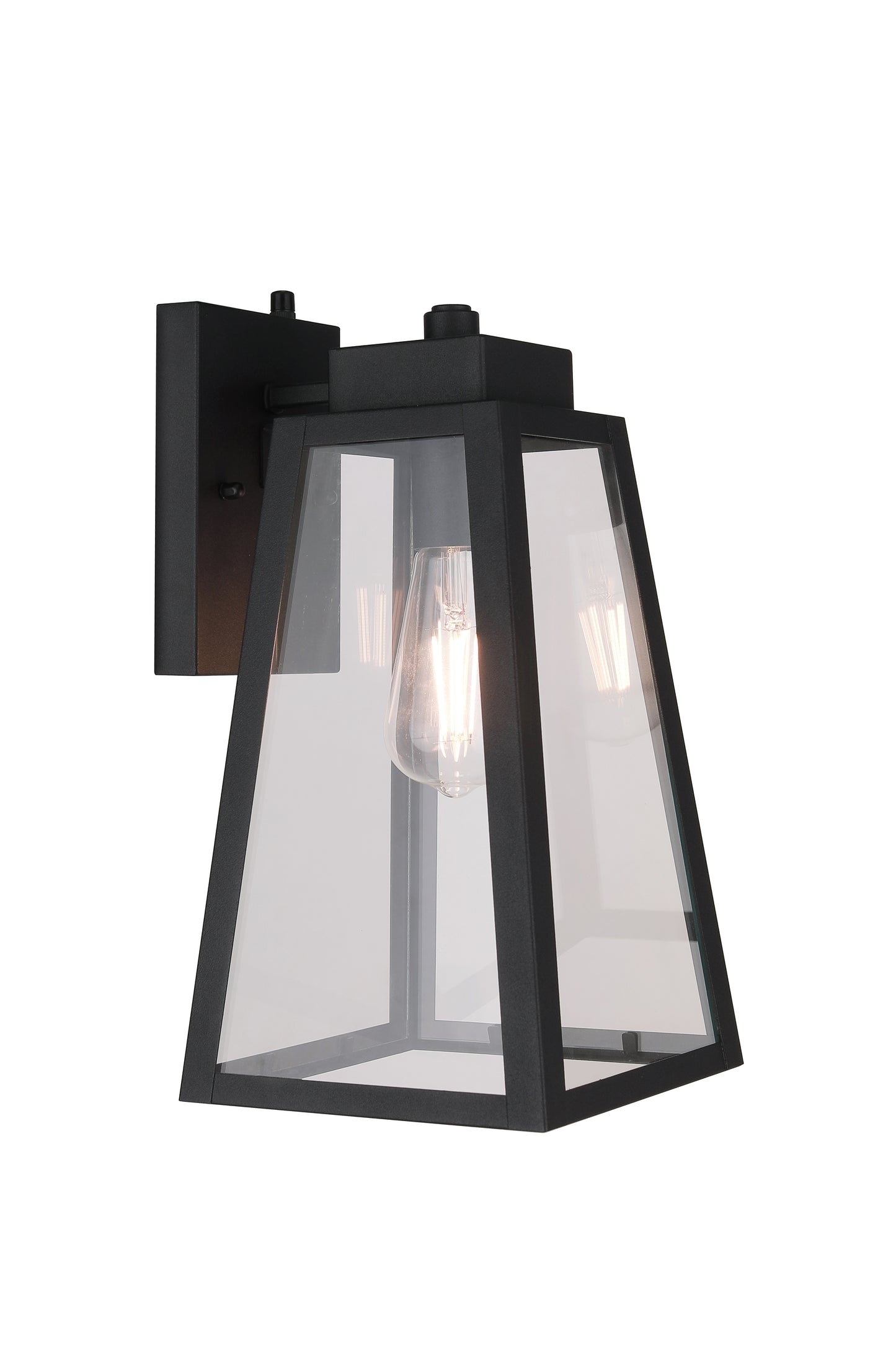 ZA6914-TB-PC - Sorano 1 Light 13.88" High Outdoor Wall Lantern - Textured Black