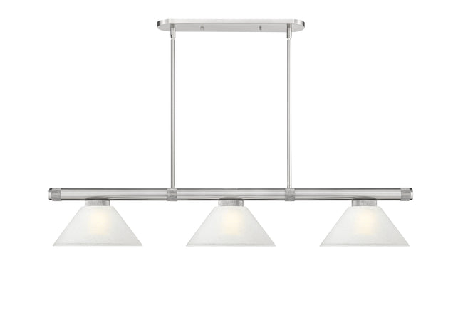 3050-3BN-AWL14 - Vanguard 3 Light 58" Billiard - Brushed Nickel