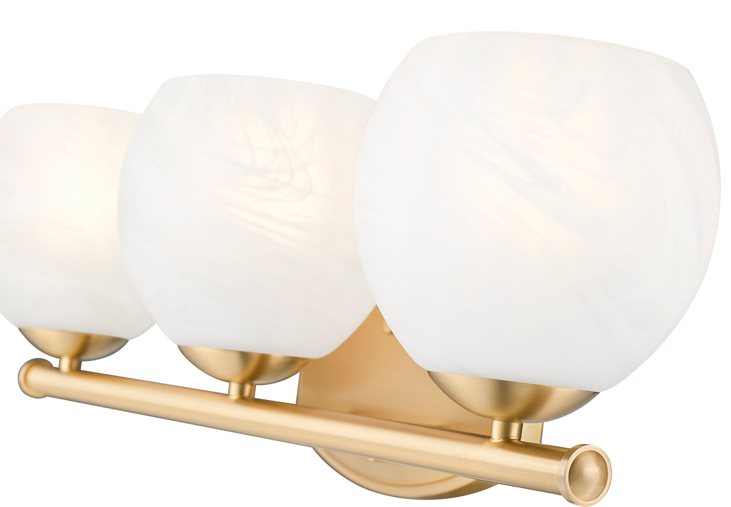 1963-3V-MGLD - Colette 3 Light 24" Vanity - Modern Gold