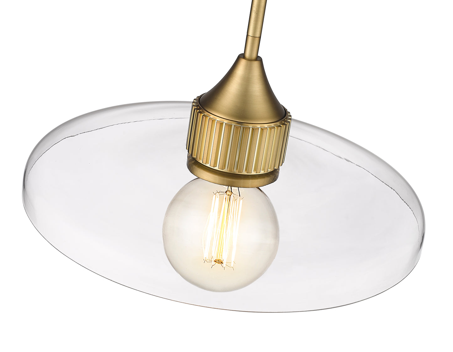 821P14-OBR - Paloma 1 Light 14" Pendant - Olde Brass