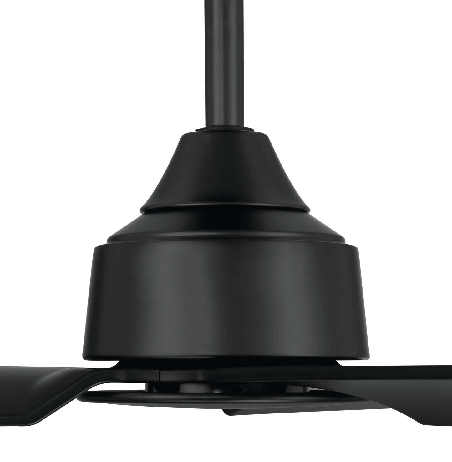 CHM52FB3 - Charming 52" 3-Blade Indoor/Outdoor Damp Rated Ceiling Fan 52" 3 Blade Indoor Outdoor Ceiling Fan with Light Kit - Flat Black