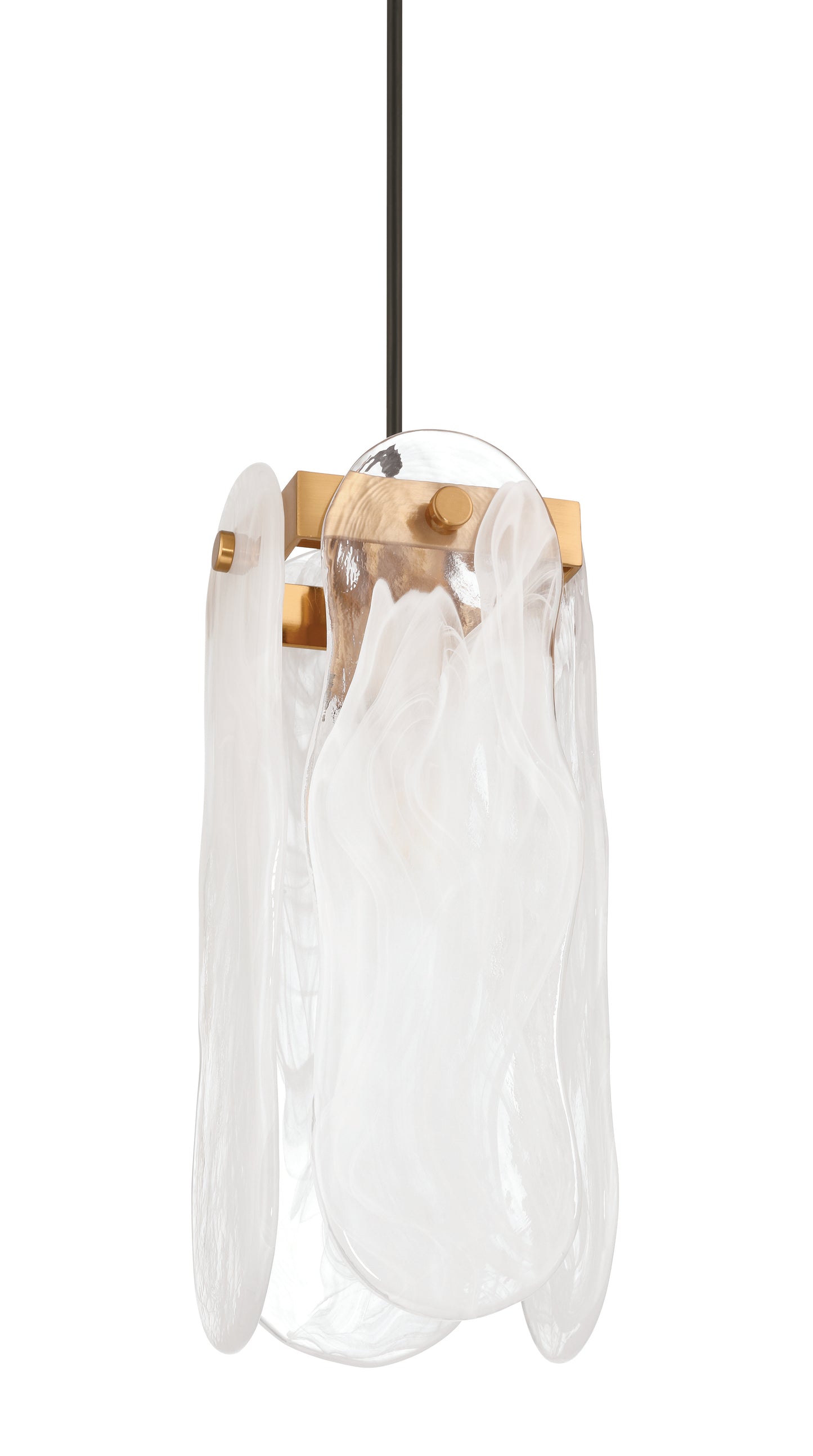 59991-SB - Angela 1 Light 5.5" Wide Pendant - Satin Brass