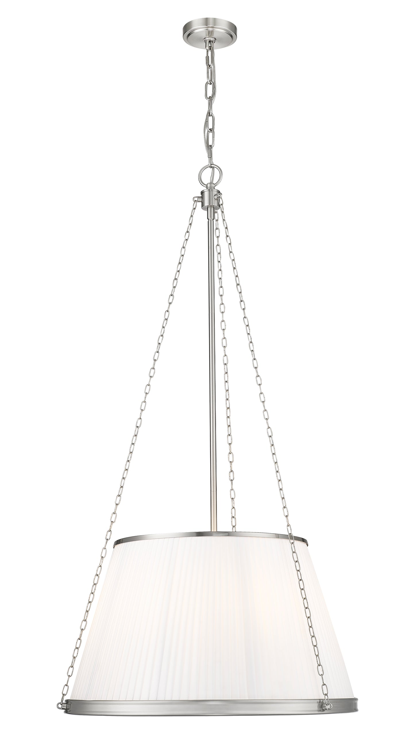 1954P24-BN - Madeline 6 Light 24" Pendant - Brushed Nickel