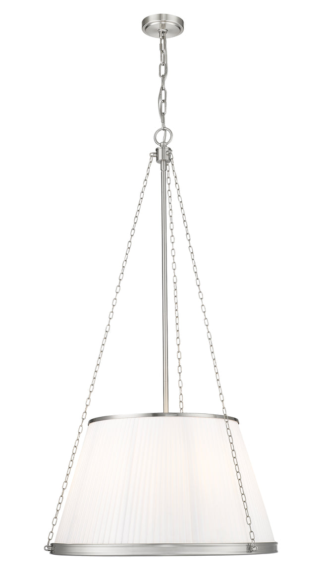 1954P24-BN - Madeline 6 Light 24" Pendant - Brushed Nickel