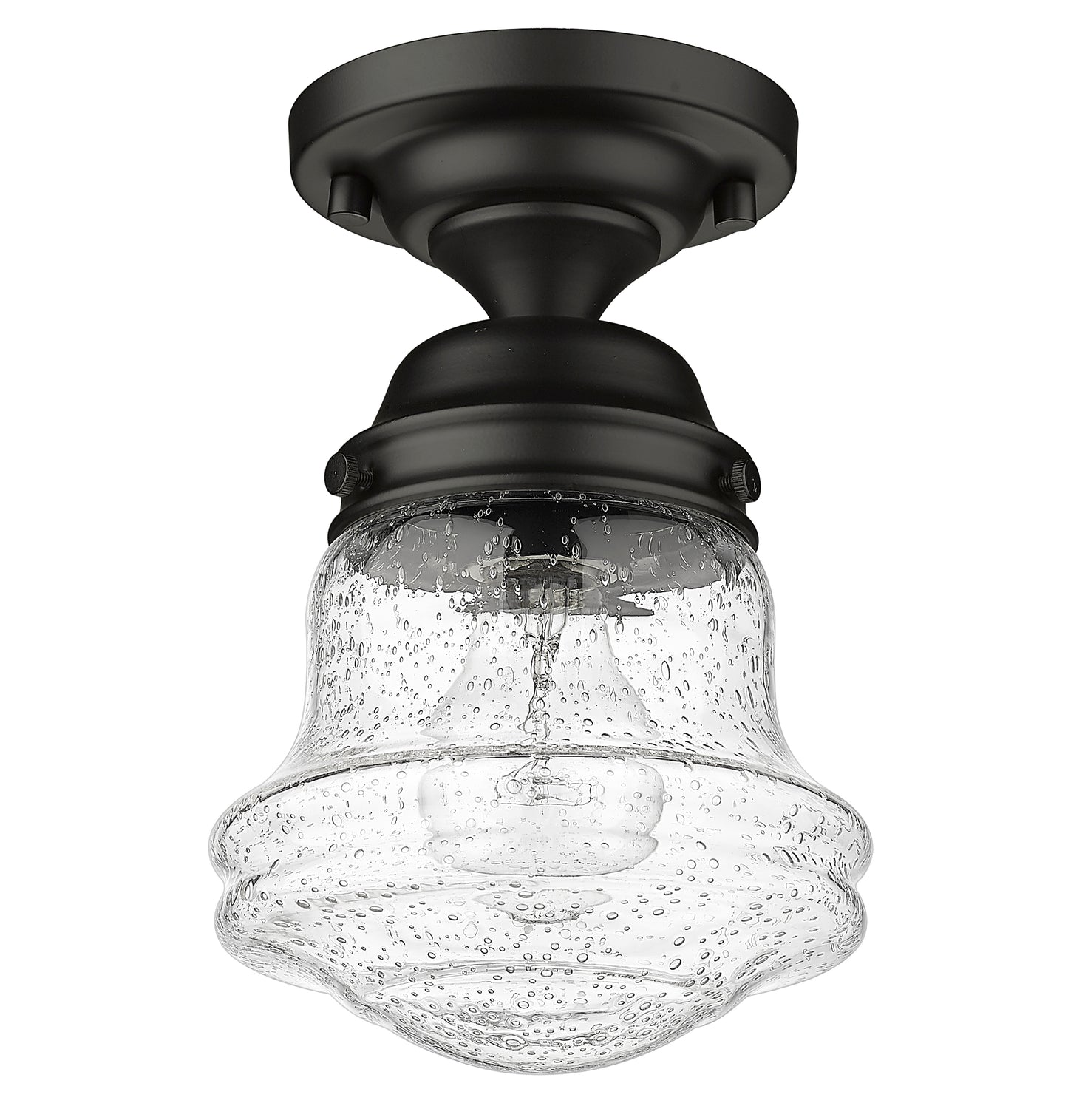 736F1-MB - Vaughn 1 Light Flush 6" Mount - Matte Black