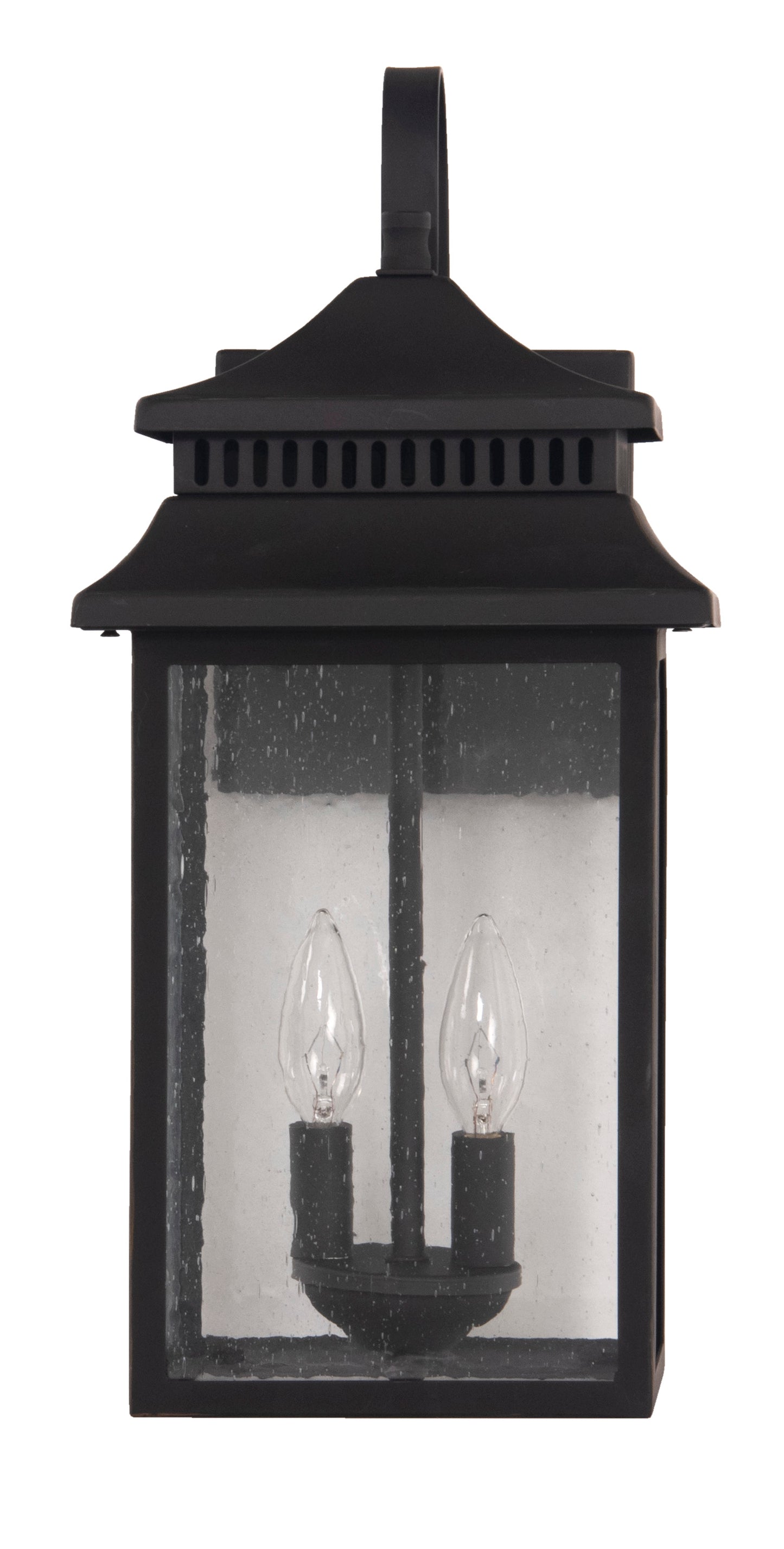 ZA3114-DBG - Crossbend 2 Light 18" High Outdoor Wall Lantern - Dark Bronze Gilded