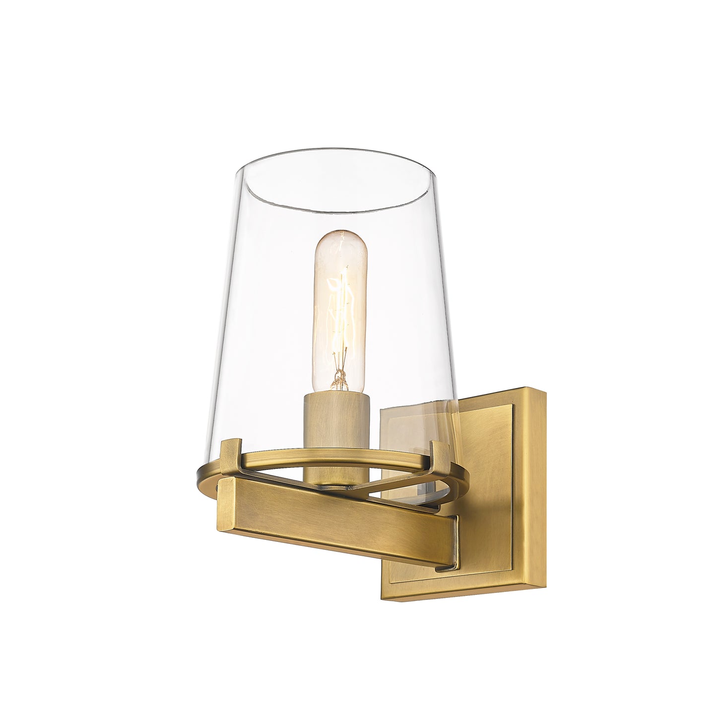 3032-1V-RB - Callista 1 Light Wall 9" Sconce - Rubbed Brass