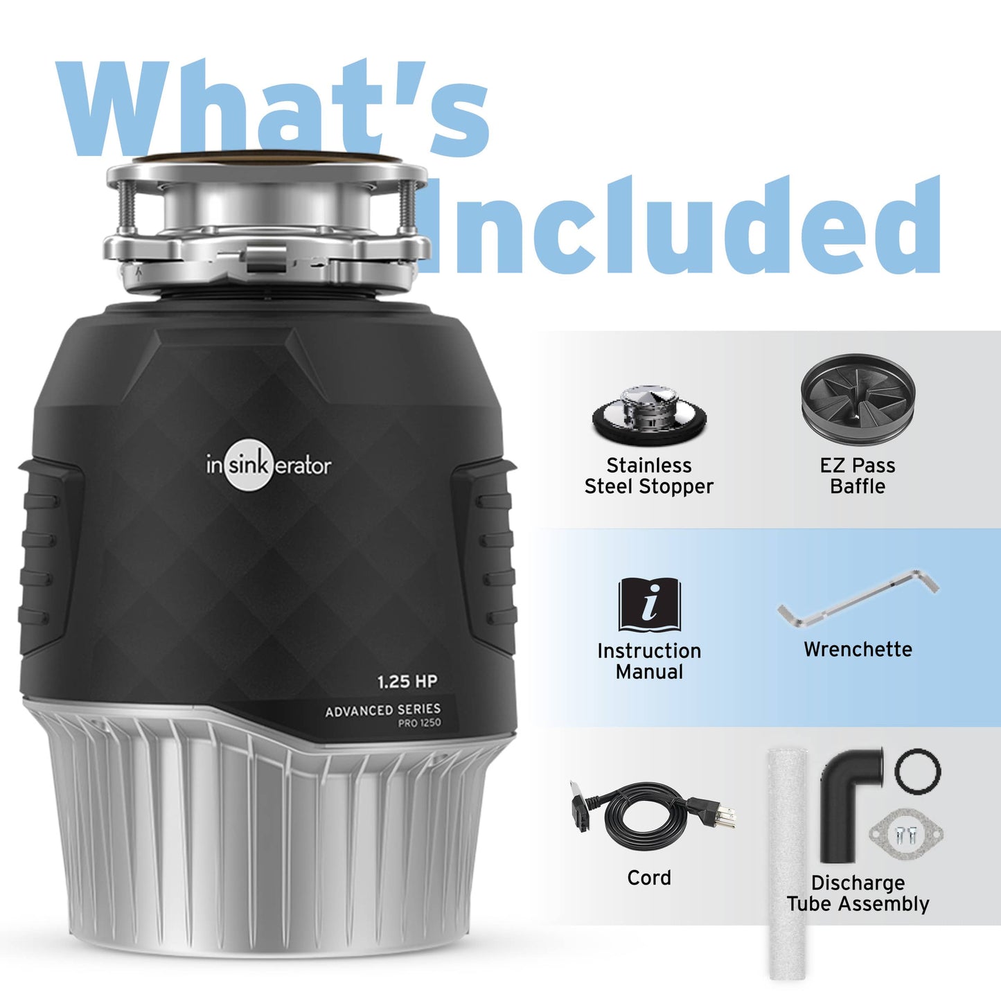 79853K-ISE - Pro 1250 Garbage Disposal with Cord - 1-1/4 HP