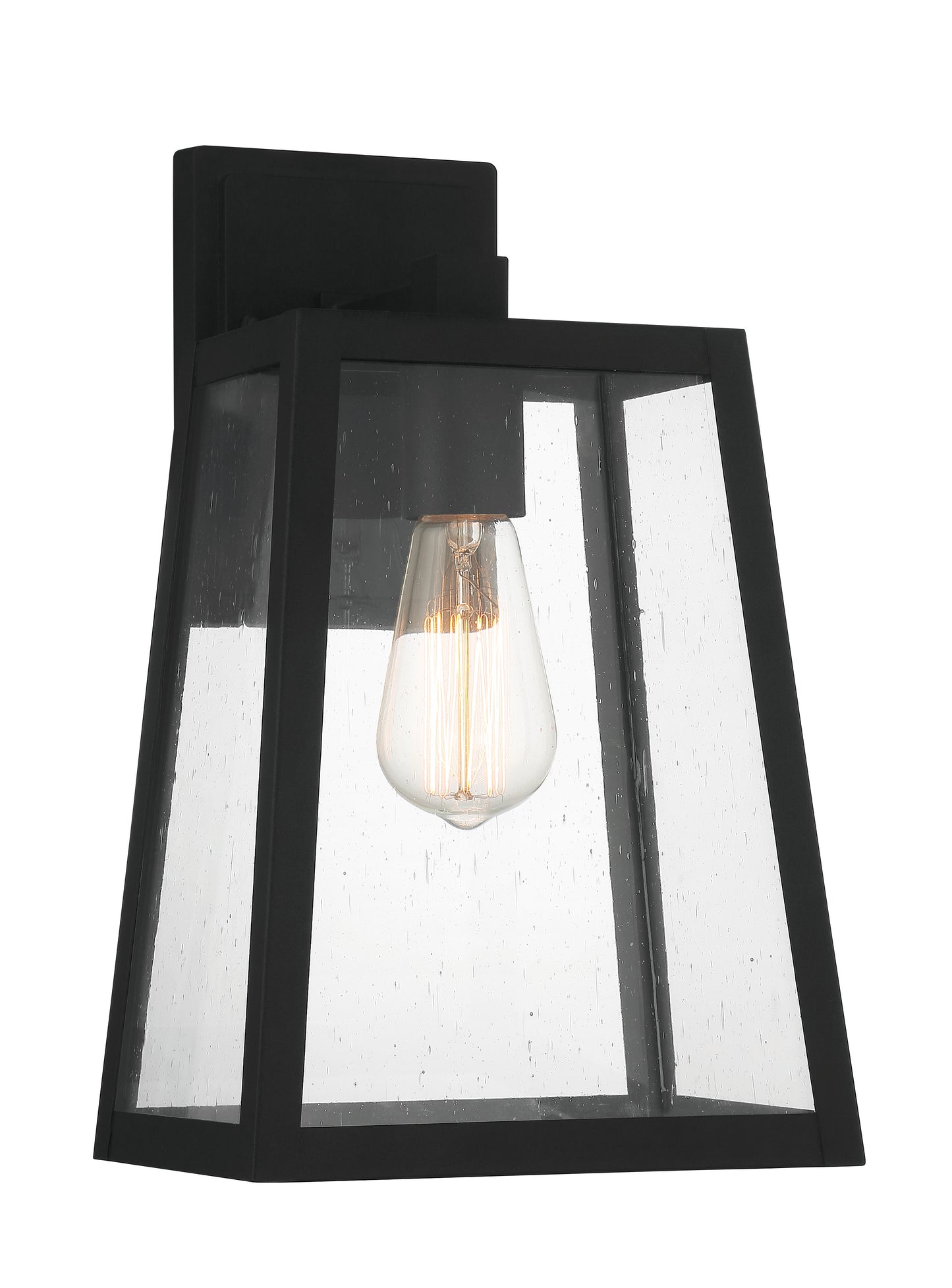 ZA4324-TB - Dunn 1 Light 13.25" High Outdoor Wall Lantern - Textured Black