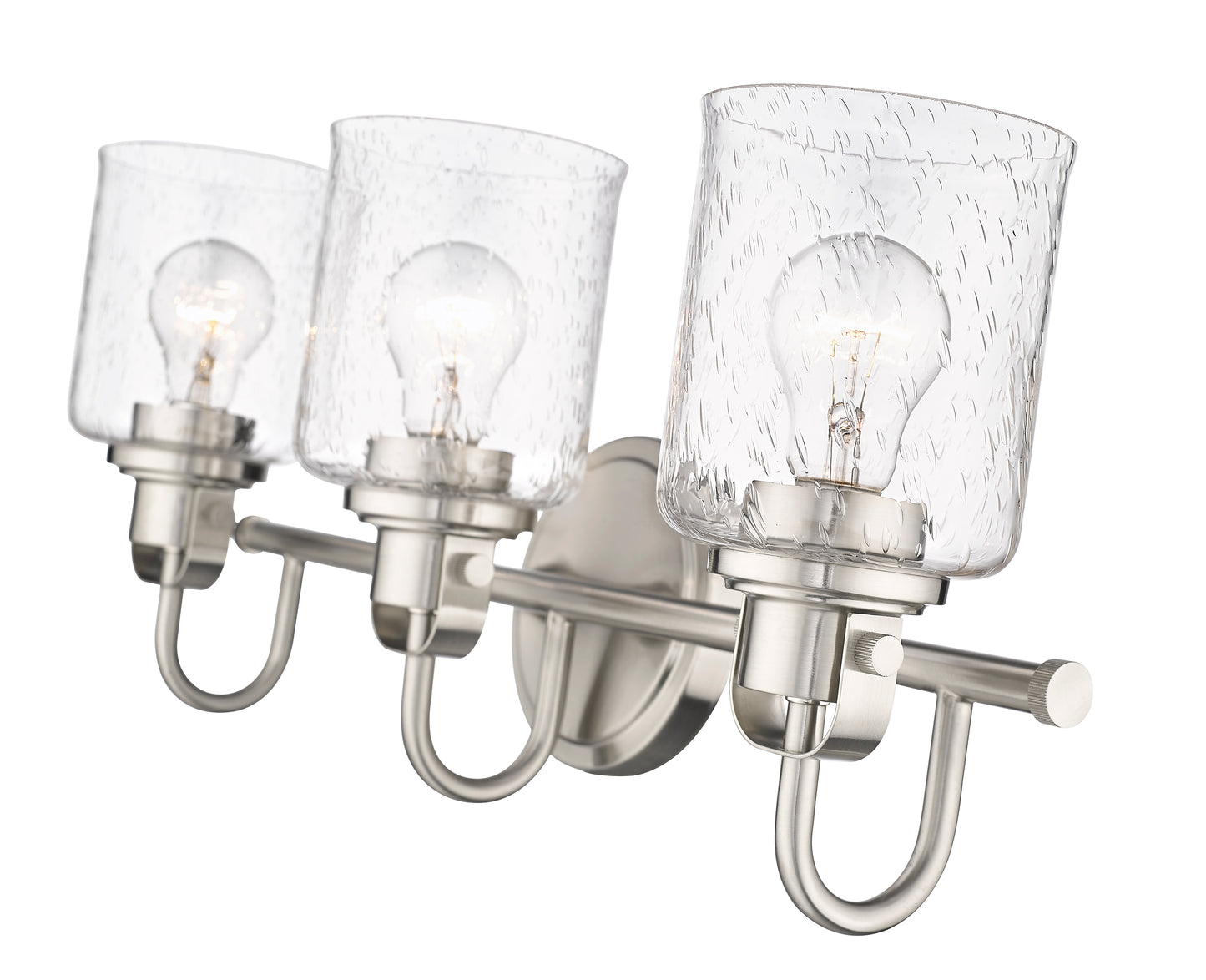 340-3V-BN - Kinsley 3 Light 22" Vanity - Brushed Nickel