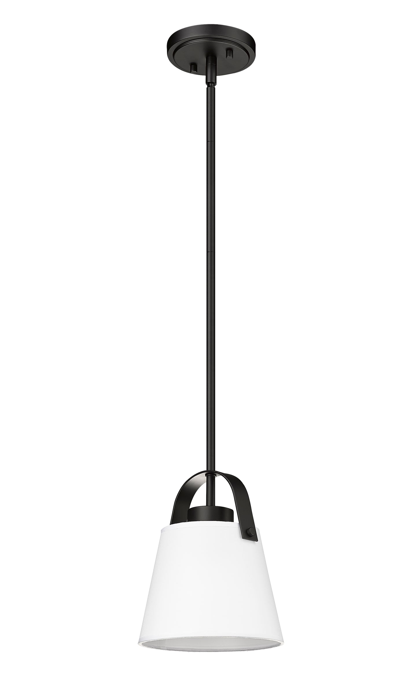 743P8-MB - Z-Studio 1 Light 8" Pendant - Matte Black