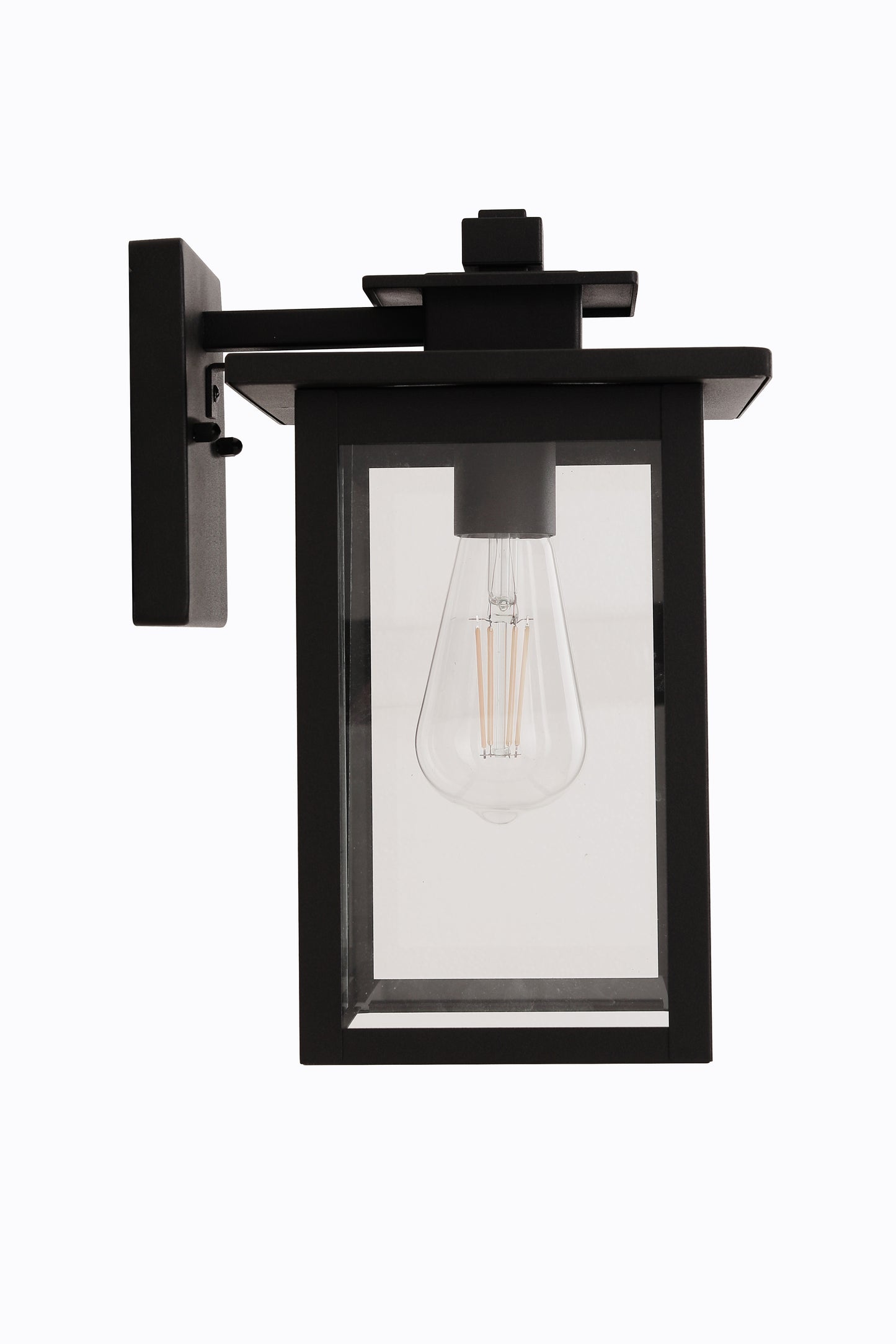 ZA7014-TB - Rock Creek 1 Light 12" High Outdoor Wall Lantern - Textured Black