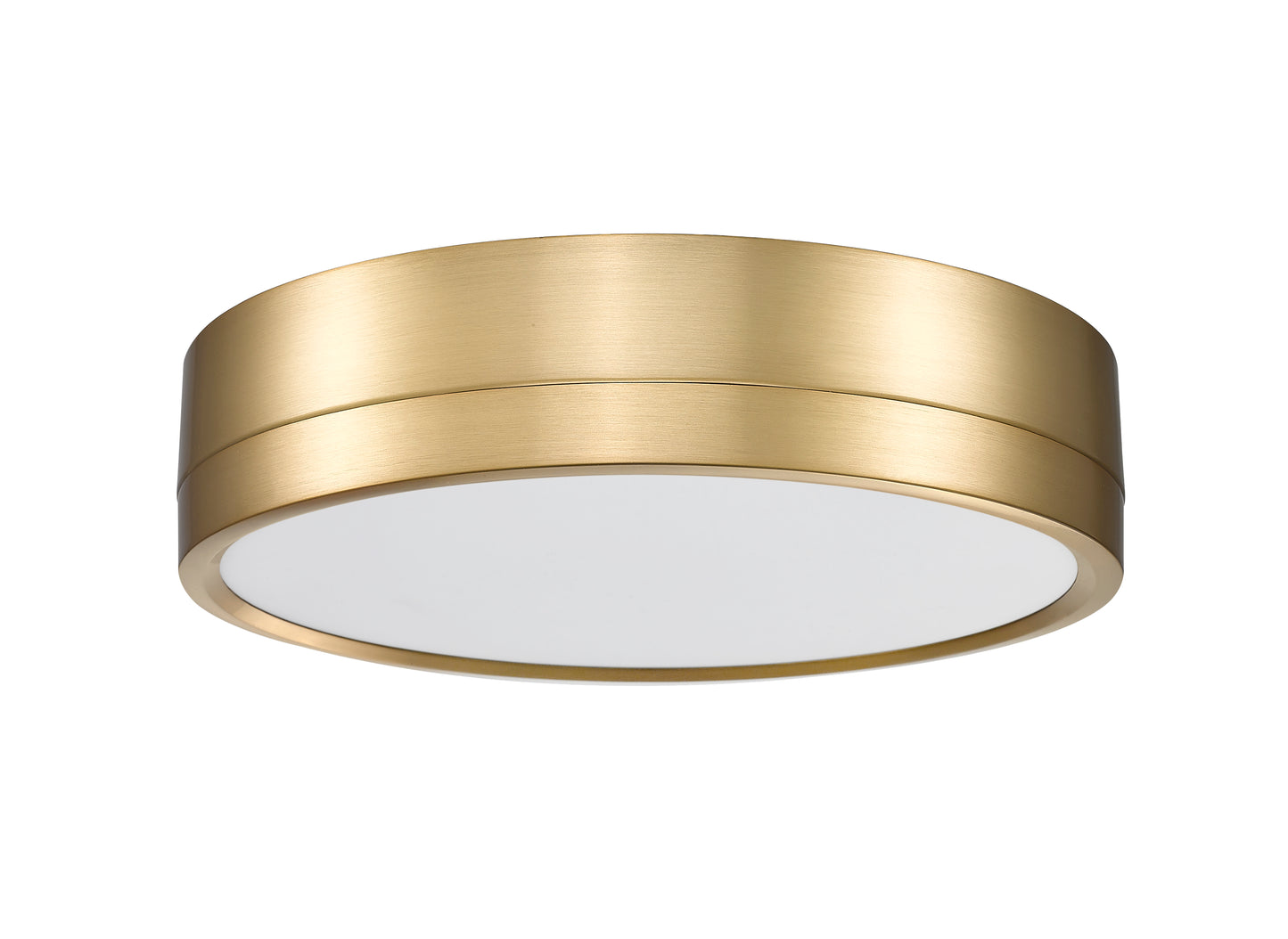 1006F12-MGLD-LED - Algar 1 Light Flush 12" Mount - Modern Gold