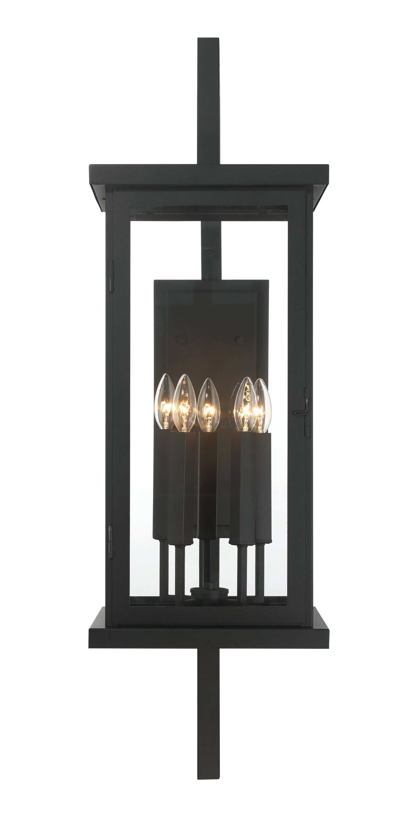 ZA8030-TB - Jordan 5 Light 38" High Outdoor Wall Lantern - Textured Black