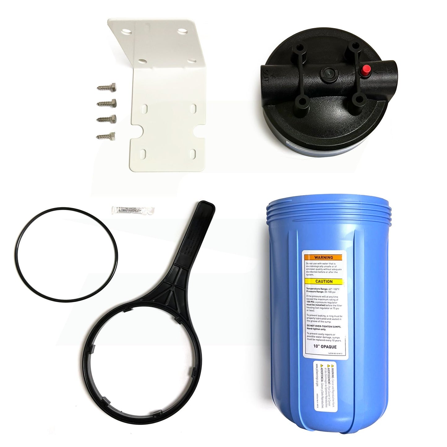 7100268 - 10" Plastic Filter Housing with Pressure Relief