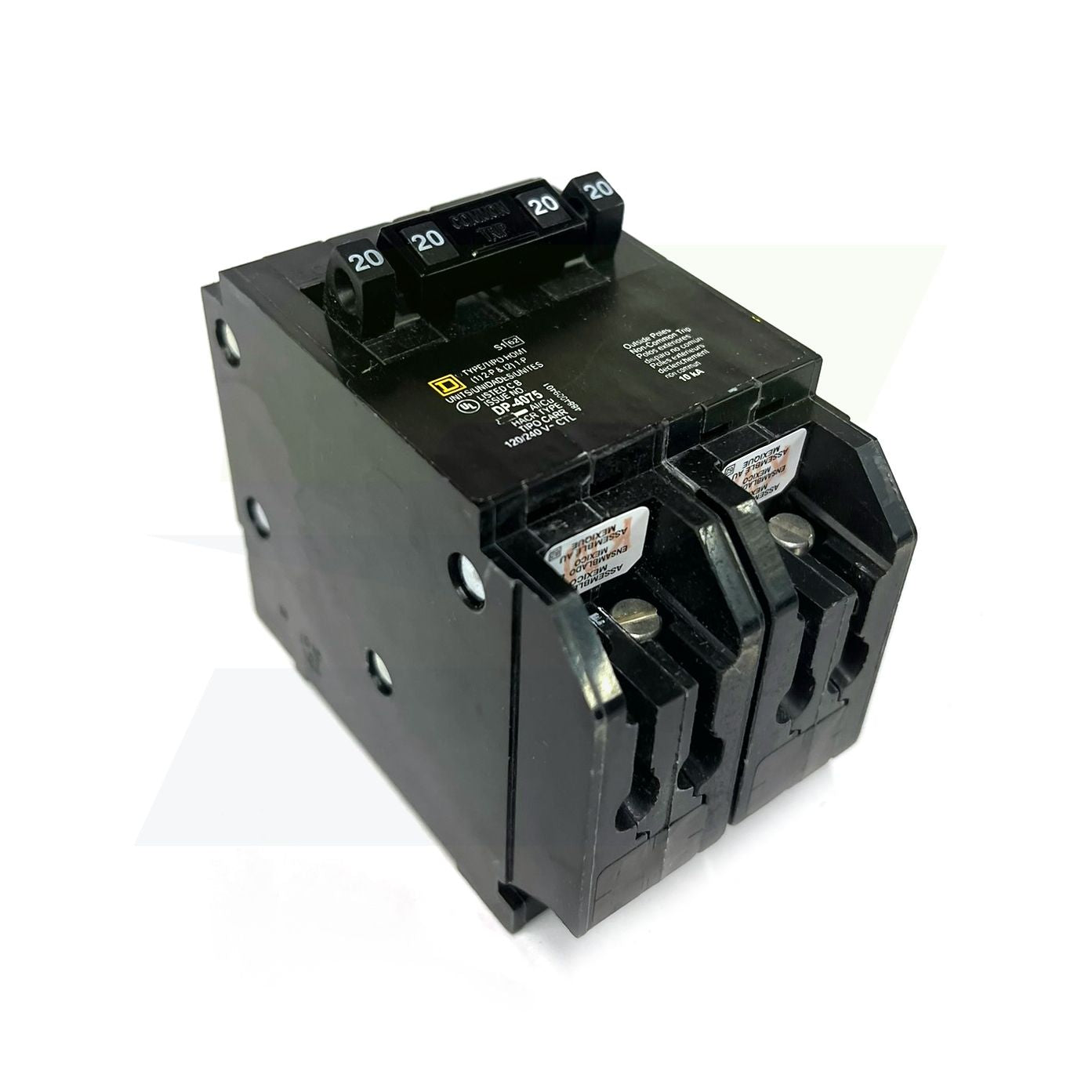 HOMT2020220 - 3-Pole Quad Tandem Plug-In Circuit Breaker - 120/240V, 2x20A & 1x20A