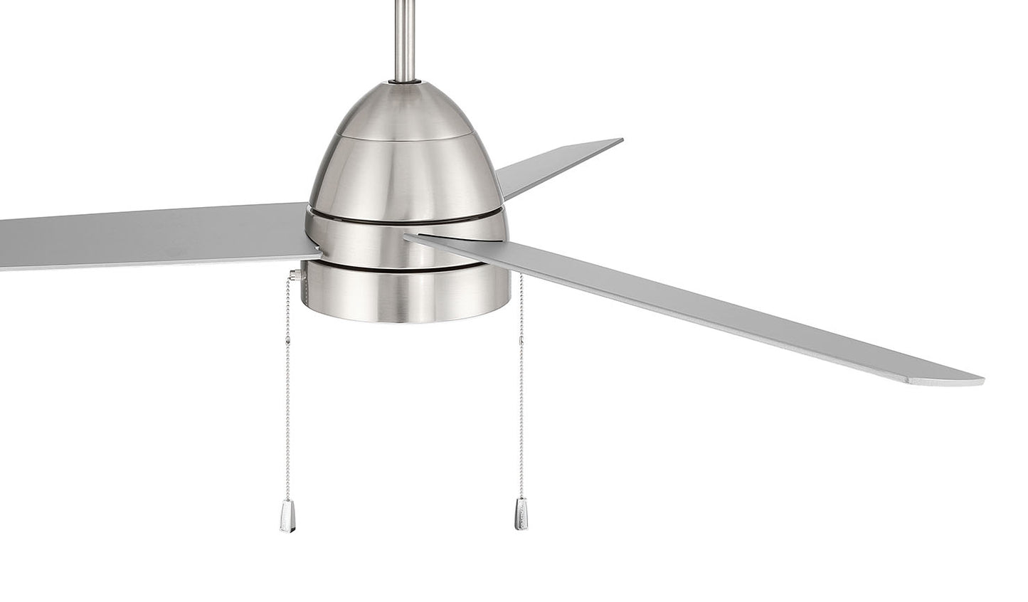 CZY52BNK3 - Cozy 52" 3-Blade Ceiling Fan 52" 3 Blade Ceiling Fan with Light Kit - Brushed Nickel