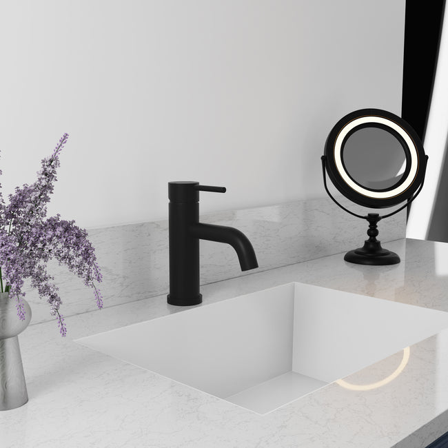 RBCN1-BF-MB - Rubicon Elegant Single Handle Bath Faucet in Matte Black