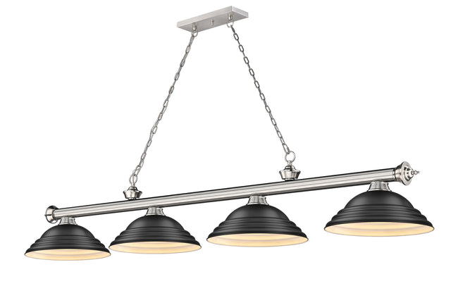 2306-4BN-SMB - Cordon 4 Light 82" Billiard - Brushed Nickel