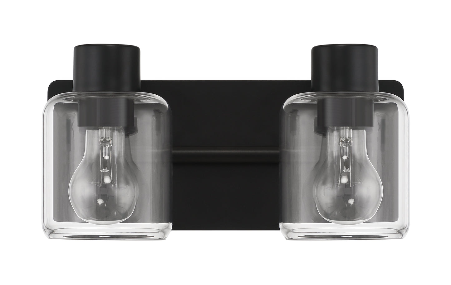 17712FB2 - Rori 2 Light 12.38" Wide Vanity Light - Flat Black