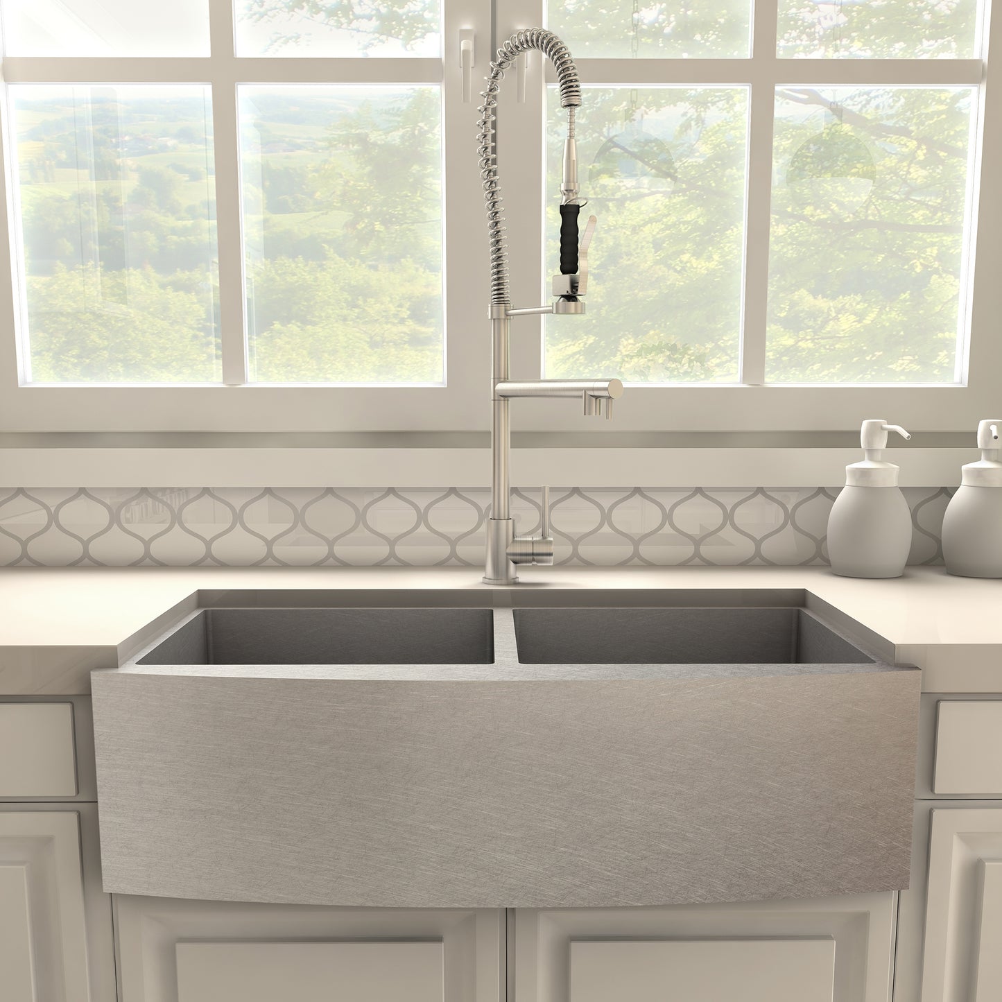VNG-KF-BN - Van Gogh Kitchen Faucet in Brushed Nickel
