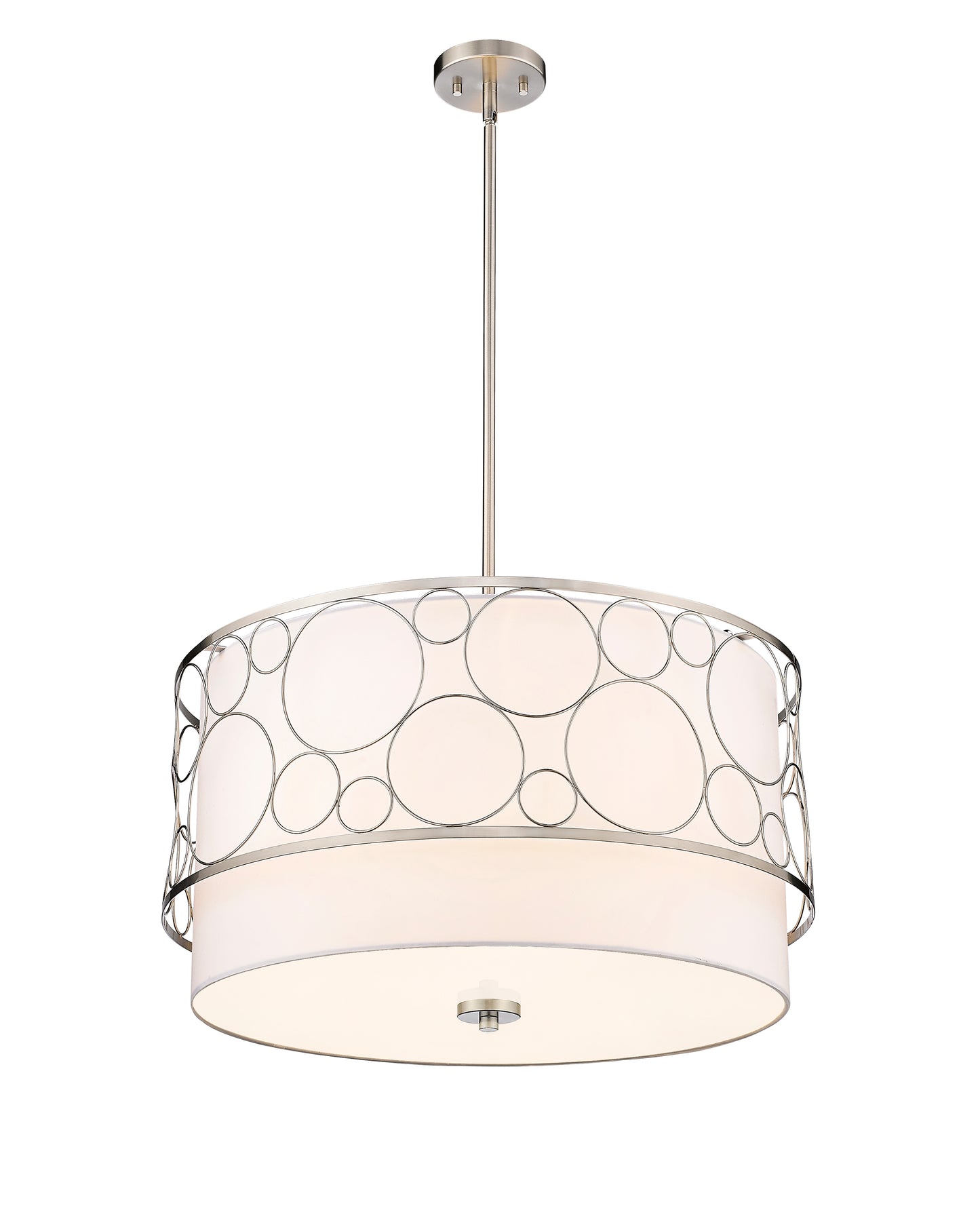 197-24BN - Kendall 4 Light 24" Chandelier - Brushed Nickel