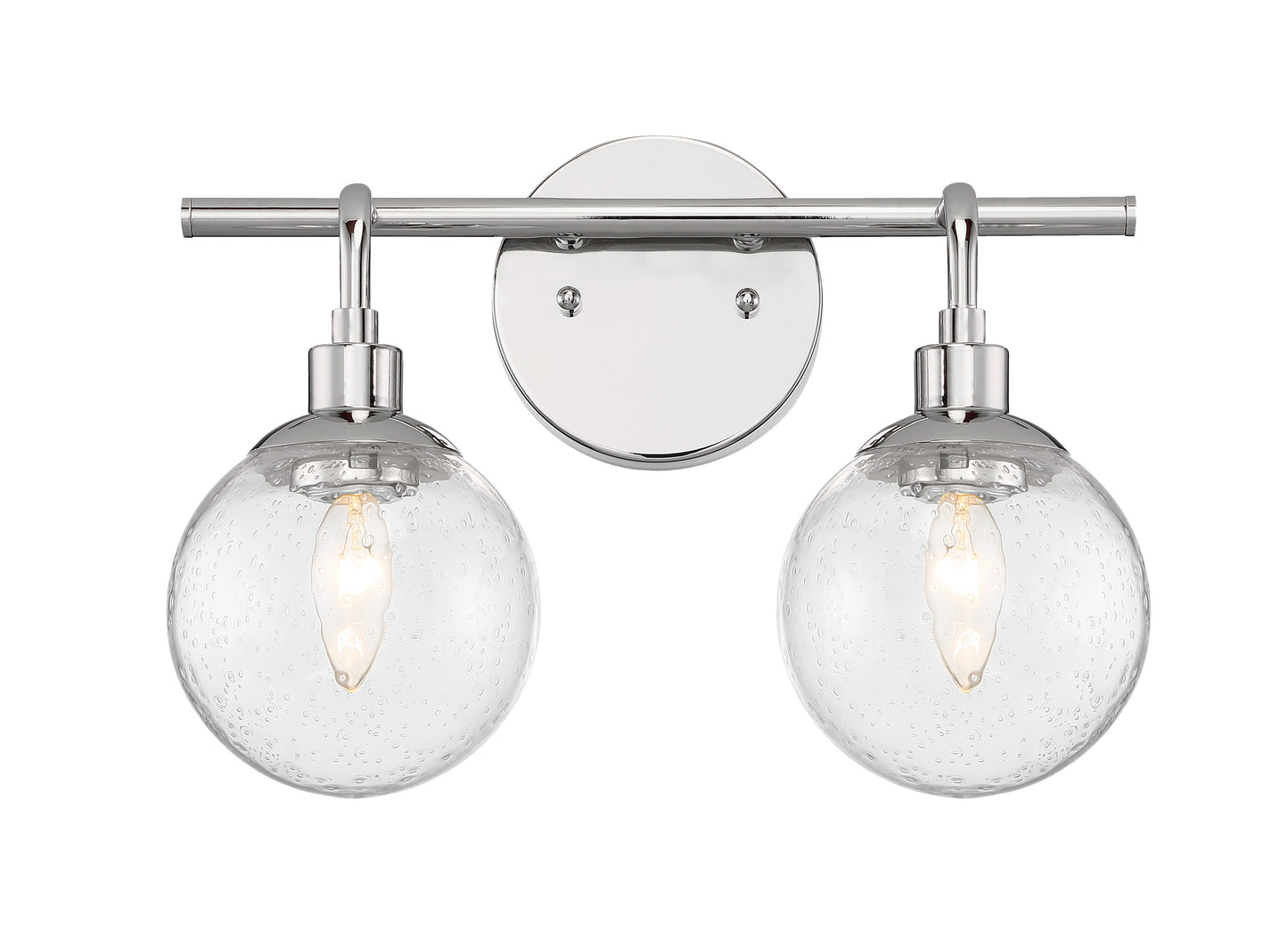 53302-CH - Que 2 Light 14.5" Wide Vanity Light - Chrome