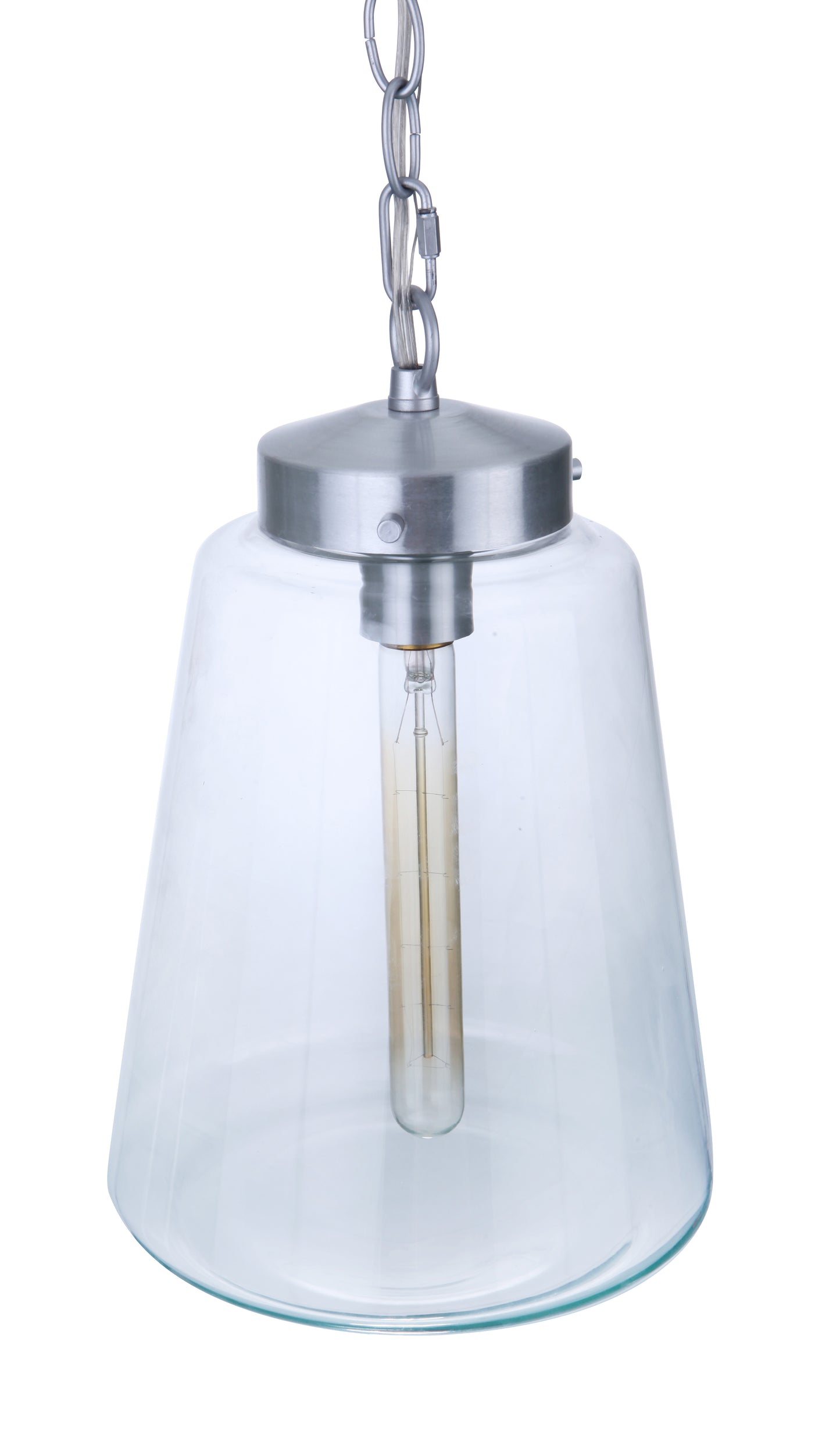 ZA3821-SA - Laclede 1 Light 9.3" Wide Outdoor Pendant - Satin Aluminum
