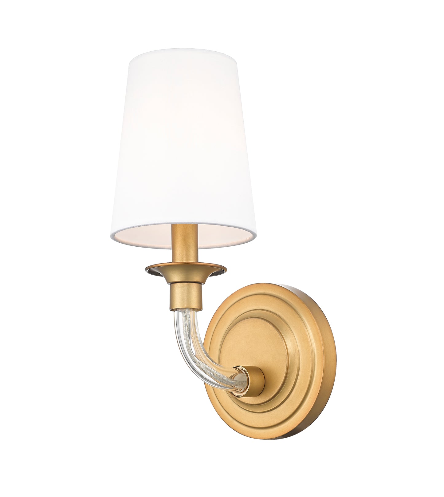 1950-1S-RB - Katerina 1 Light Wall 12" Sconce - Rubbed Brass