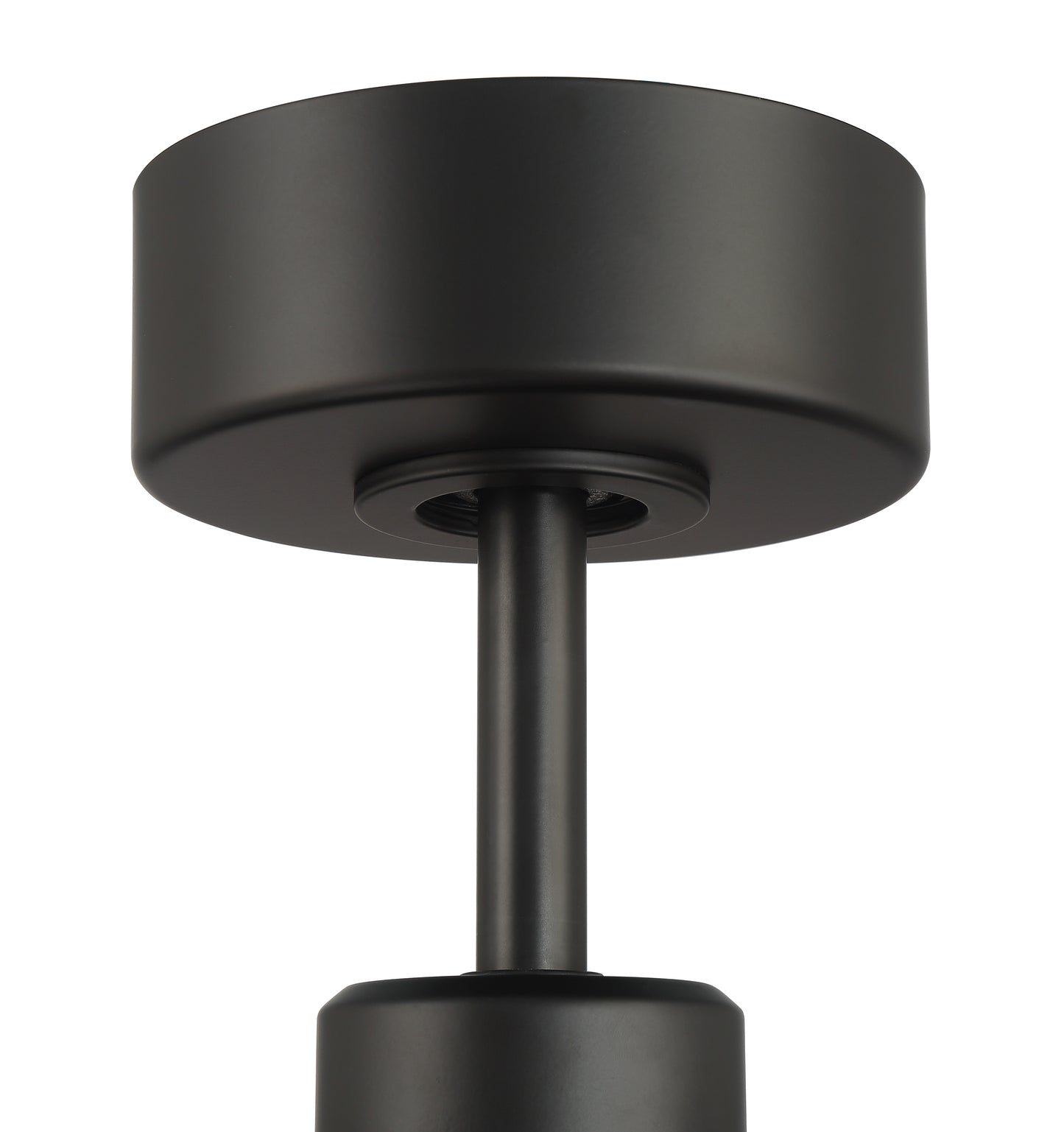 CLZ72FB6-NWF - Chilz 72" Ceiling Damp rated, no Wifi 72" 6 Blade Indoor Outdoor Ceiling Fan with Light Kit - Flat Black